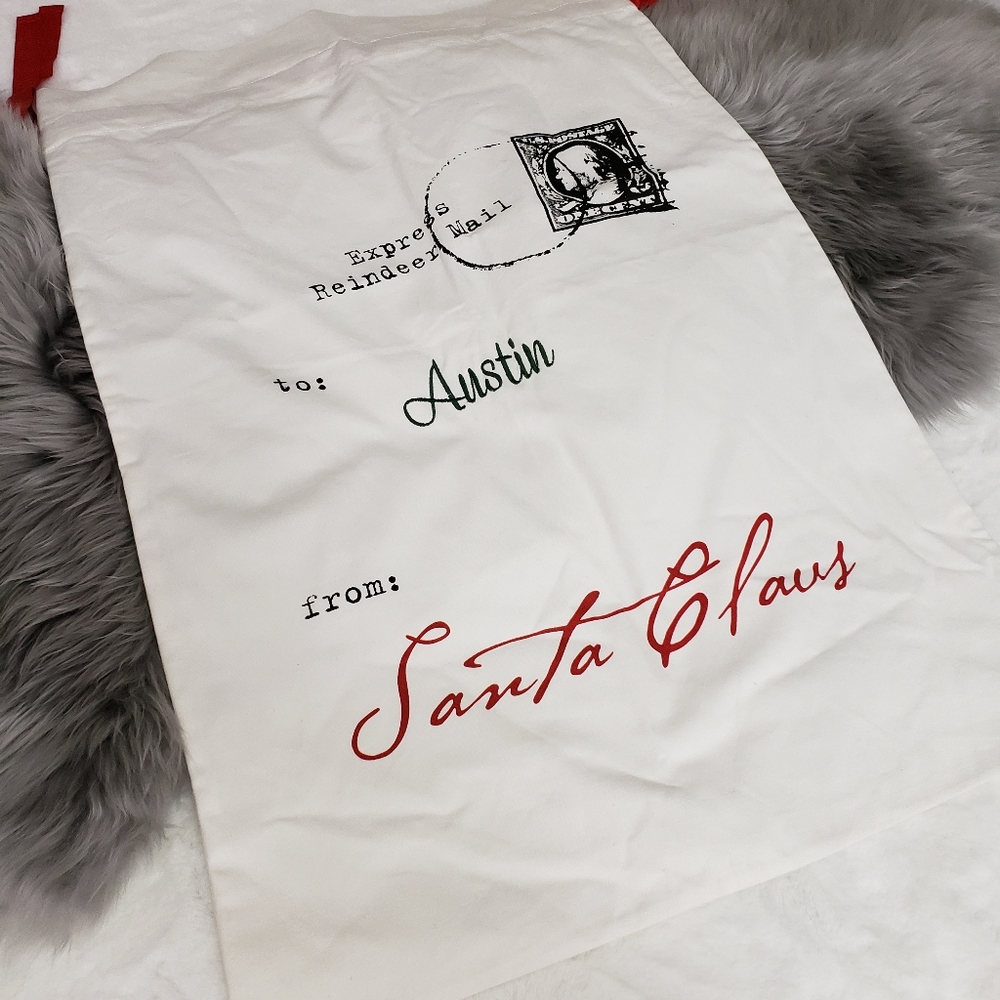 NWOT Mark & Graham Santa bag